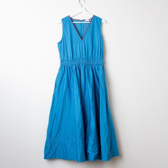 Roksanda Collective Blue Midi Dress (Size 10) - Picture 2 of 10